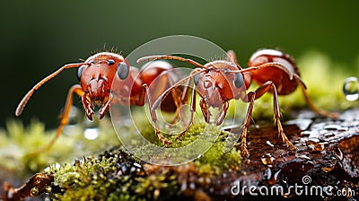 Extreme photographs with a macro lens of different insects Stock Photo