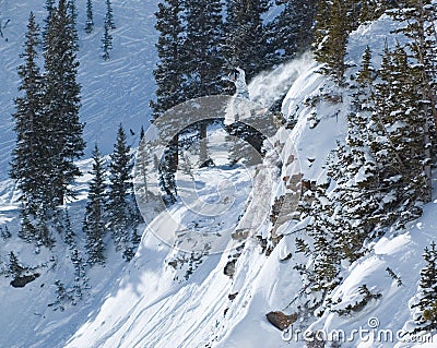 Extreme snowboarding Stock Photo