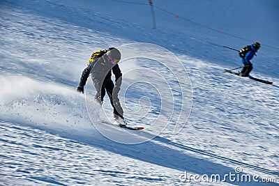 Extreme snowboarding and winter sports. Stock Photo