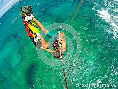 Extreme Sport, Kiteboarding Stock Photo