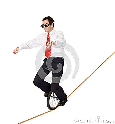 Extreme sport or reckless business Stock Photo