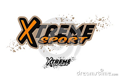 Extreme sports, logo. Two options. Vector Illustration