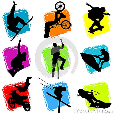 Extreme sports vector Vector Illustration