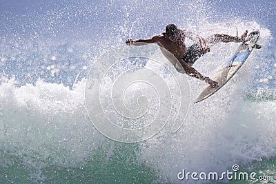 Intense Surf Editorial Stock Photo