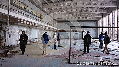 Extreme Tourism in Chernobyl Editorial Stock Photo