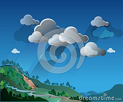 Extreme weather Vector Illustration