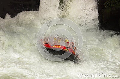 Extreme Whitewater Rafting Editorial Stock Photo