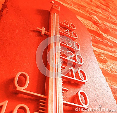 Extremely high air temperature Stock Photo