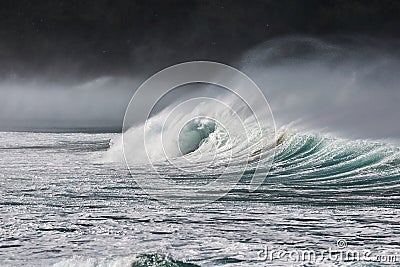 Stormy Waves Breaking Stock Photo