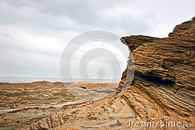 Extrude Cliff Stock Photo