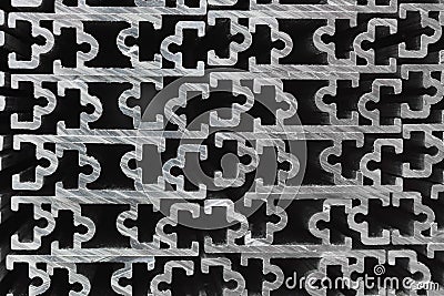 Extruded Aluminium Channel Stock Photo