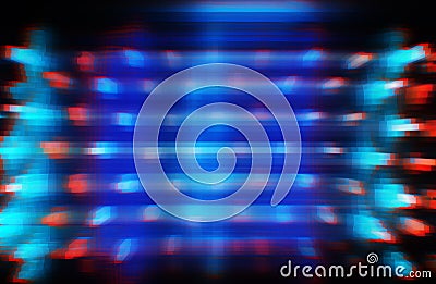 Extruded and motion blur cubes abstraction background Cartoon Illustration