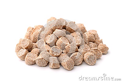 Extruded wheat bran Stock Photo