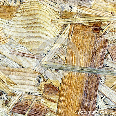 Extruded wooden material Stock Photo