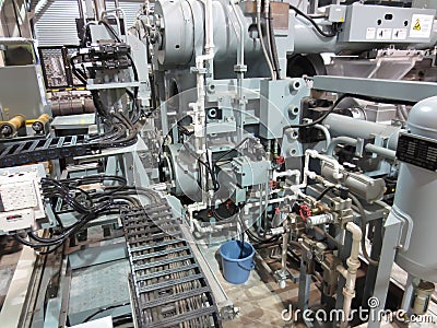 Extrusion aluminium machine Stock Photo