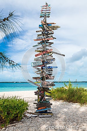 Travel photography - Bahamas. Editorial Stock Photo