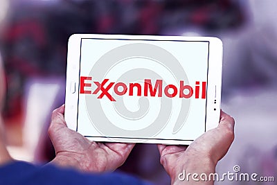 Exxonmobil oil company logo Editorial Stock Photo
