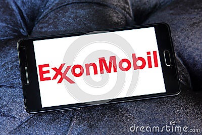 Exxonmobil oil company logo Editorial Stock Photo