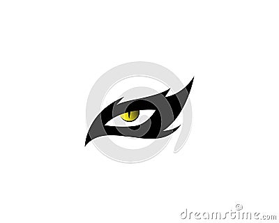 Eye Animal Hunter Predator Logo Stock Photo