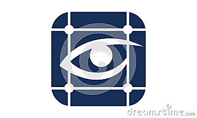 Eye Care Grid Scan Vector Illustration