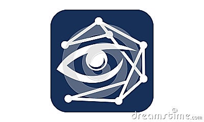 Eye Care Grid Scan Vector Illustration