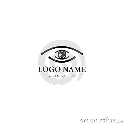 Eye care logo template Stock Photo