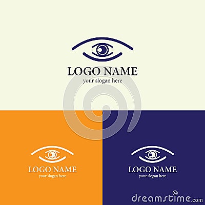 Eye care logo template Stock Photo