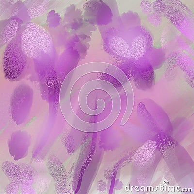 Eye catching illustration of colorful Flowers standing on Table. Elegant overflowing light purple background. Cartoon Illustration