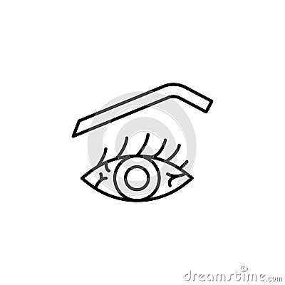 Eye diseases eye icon. Simple line, outline vector of optometry icons for ui and ux, website or mobile application Stock Photo