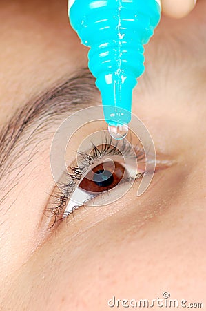 Eye drop Stock Photo