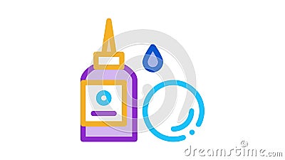 Eye Drops Medical Treatment Black Icon Animation Stock Footage - Video of  test, medical: 213224304