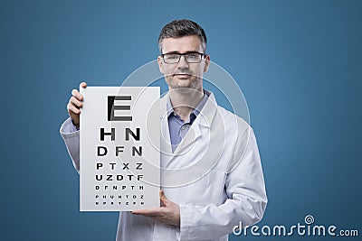Eye exam Stock Photo