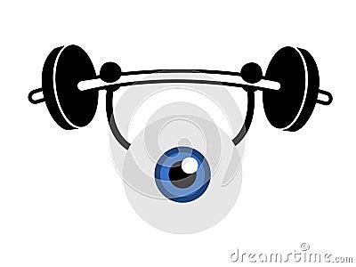 Eye exercise Vector Illustration