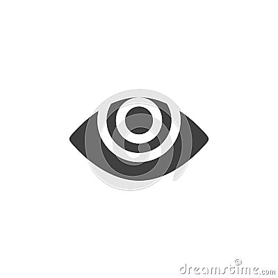 Eye focus vector icon Vector Illustration