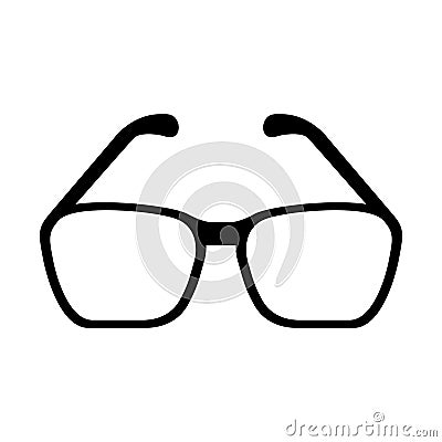 Eye glasses isolated icon Vector Illustration