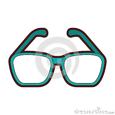 Eye glasses isolated icon Vector Illustration