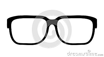 Eye glasses vector icon Vector Illustration