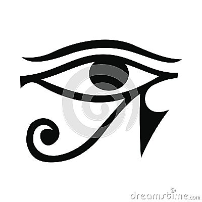 Eye of Horus icon, simple style Stock Photo