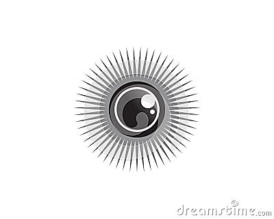The Eye of Horus & x28;Eye of Ra, Wadjet& x29; believed by ancient Egyptians to have healing and protective powers Vector Illustration