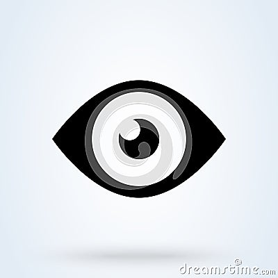 Eye icon. Computer vision, Image recognition symbols. Vision, look icons for modern web and mobile UI designs Vector Illustration