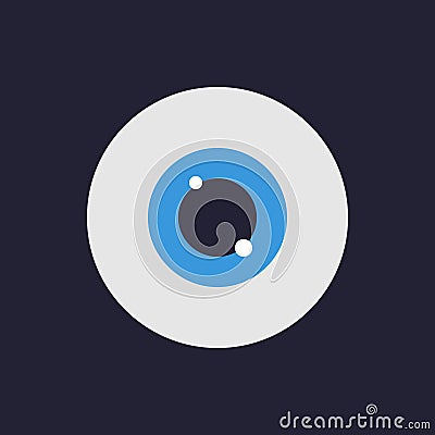 Eye icon. Flat design style. Vector illustration for your deisgn. Vector Illustration