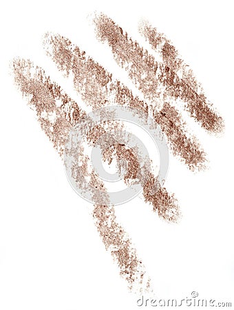 Eye liner trace hatching isolated over white Stock Photo