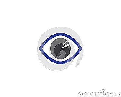 Eye logo template vector icon illustration design Vector Illustration