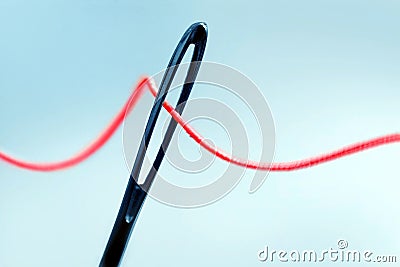 Eye of needle Stock Photo