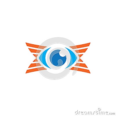 Eye optic logo business Design Vector Illustration