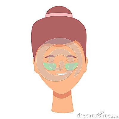 Eye patches icon cartoon vector. Mask face Vector Illustration