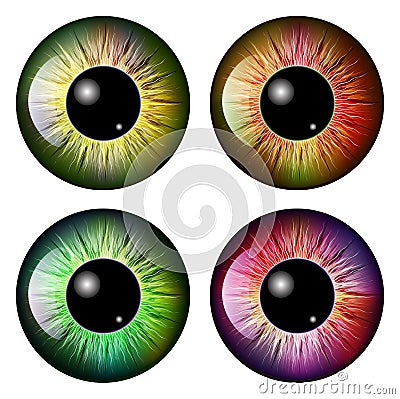Eye, pupil, iris, vector symbol icon design. Vector Illustration