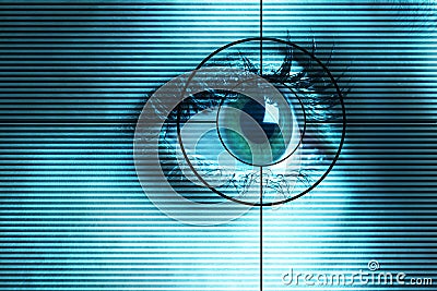 Eye scan Stock Photo