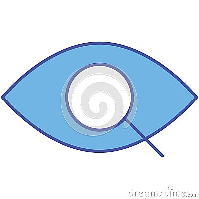 Eye search Isolated Vector icon which can easily modify or edit Vector Illustration