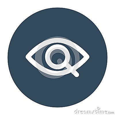 Eye search Isolated Vector icon which can easily modify or edit Vector Illustration